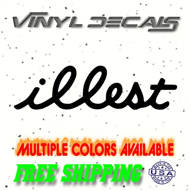 illest Vinyl Sticker Decal / car truck window jdm cursive drift racing show slam