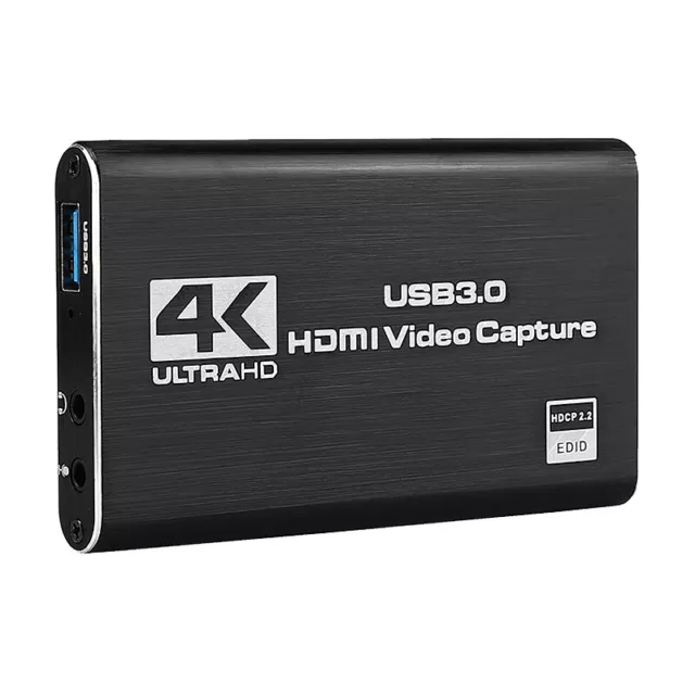 Video Capture Card 4K Screen Record USB3.0 1080P 60FPS Game Capture Device T2H8