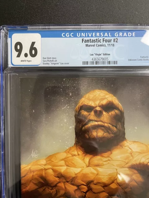 Fantastic Four#1 The Thing (Variant C) CGC 9.6 Stanley Artgerm Lau MCU