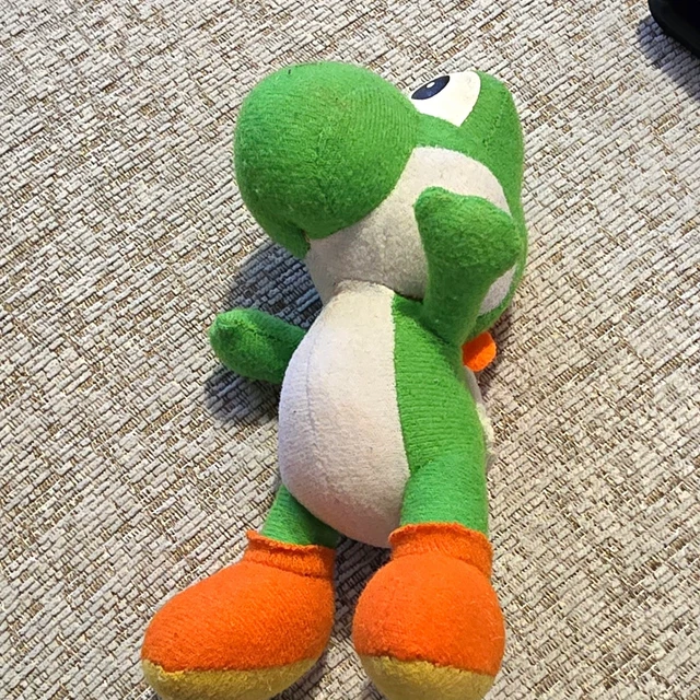 SUPER MARIO BROS. Yoshi Green Plush Soft Toy, Small 15-35cm, Washable £ ...