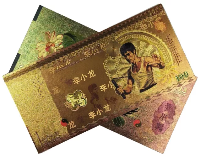 Bruce Lee *Collection*  24K gold-plated banknote