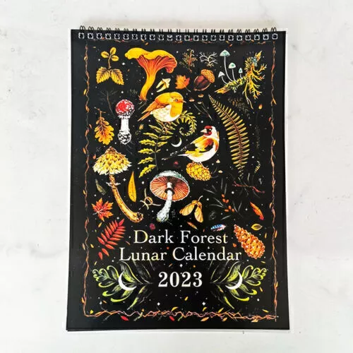 Dark Forest Mondkalender 2023 Wandkalender Monatlicher bunter Wandkalender DE *