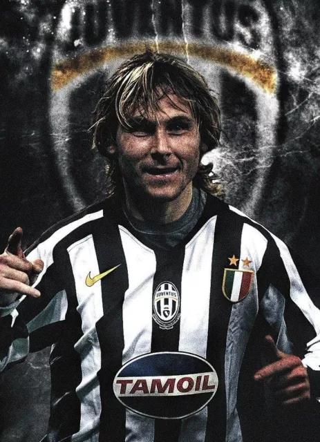 Pavel Nedved Juventus Poster Locandina 45X32Cm Football Champions