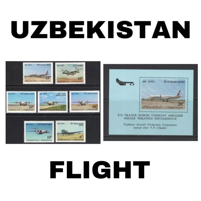 Thematic Stamps - Uzbekistan - Flight - Choose from dropdown menu