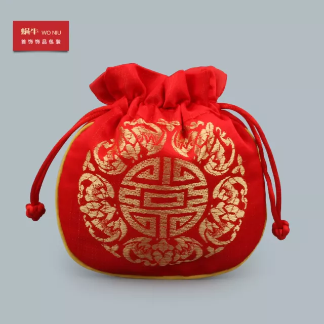 Wholesale 20 pcs Vintage China Handmade Silk Jeweley Pouches &Gift Bag Purse