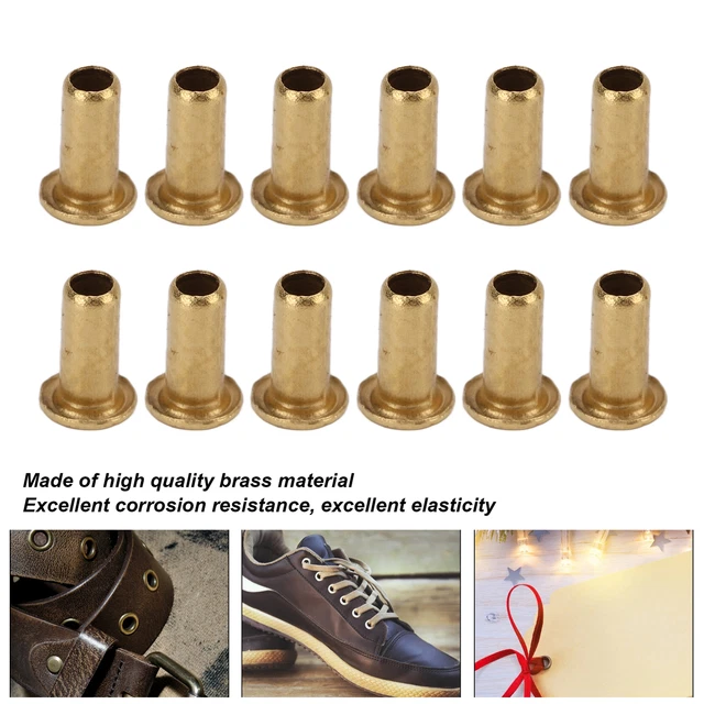 (1,5x3x3 mm) Accessori rivetti cavi 500 pz rame 500 pz borsa tubo autonomo