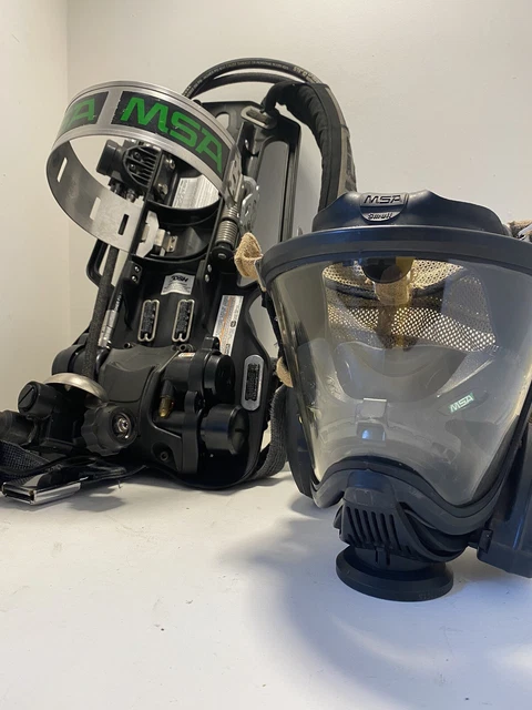 Msa Cbrn Scba Air Pack 4500 Psi M7Xt 2013 With High Temp Ultra Elite Ihud