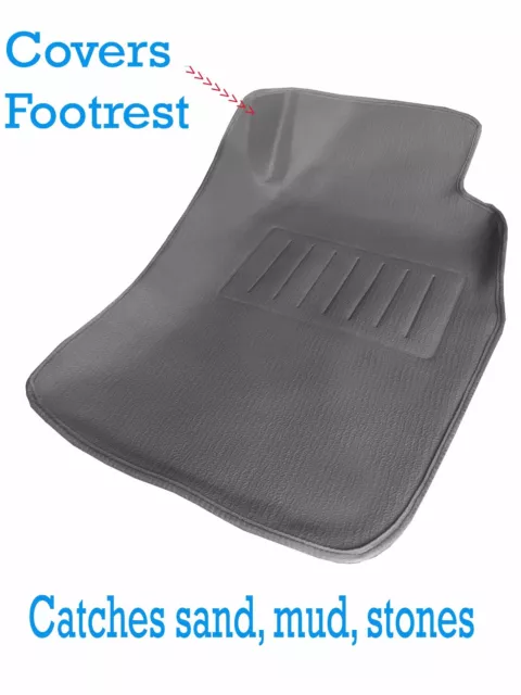 Fits Nissan Patrol GQ 1988 - 1998 Unique 3D Car Floor Mats F&R in Grey Rubber 2