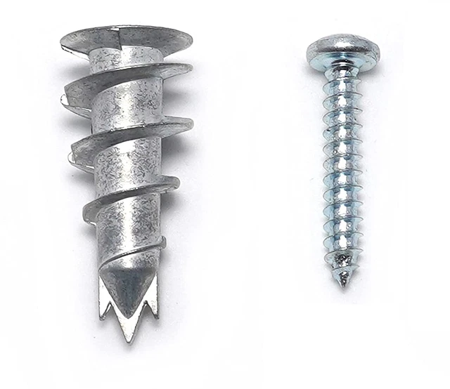 Zinc SelfDrilling DrywallHollowWall Anchor Kit with Screws 200 P Includes Screws