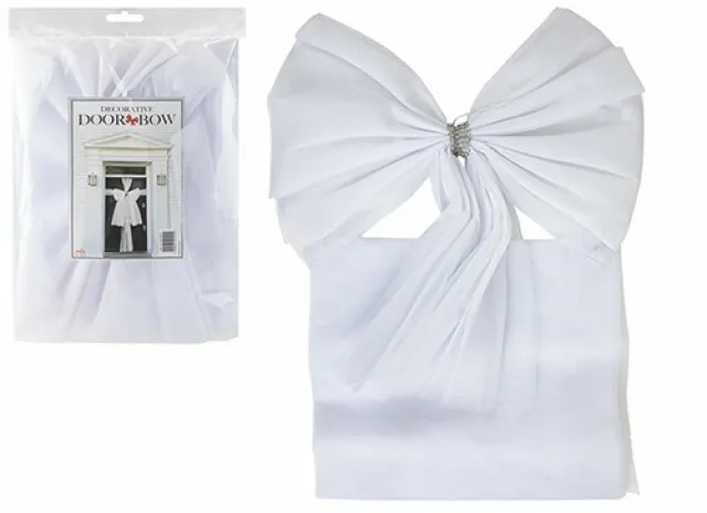 Luxury White Readymade Diamante Door Bow Party Decorations Christmas