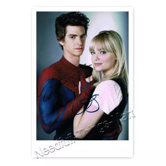 Andrew Garfield & Emma Stone in Spiderman - Autogrammfotokarte [AK2]