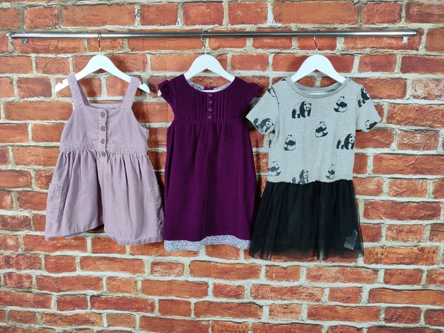 Girls Bundle Age 3-4 Years Jojo Maman Gap Next Cord Pinafore Dress Party 104Cm