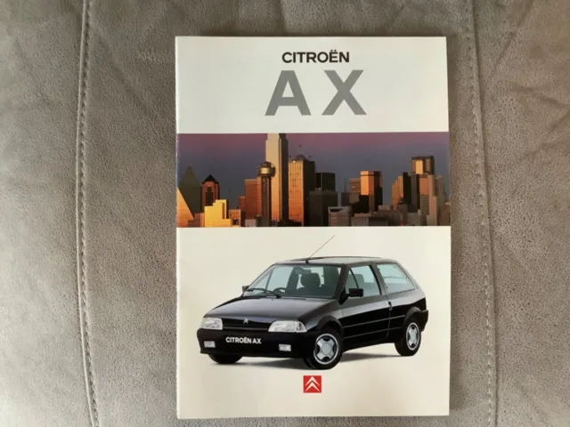 Citroen AX 23-page glossy sales brochure - Aug 1994