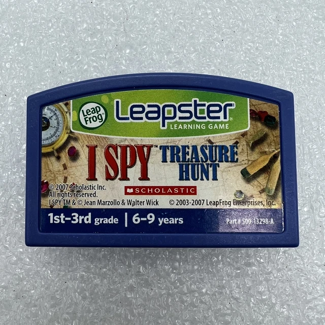 LEAPFROG LEAPSTER I Spy Treasure Hunt Scholastic Learning Game 