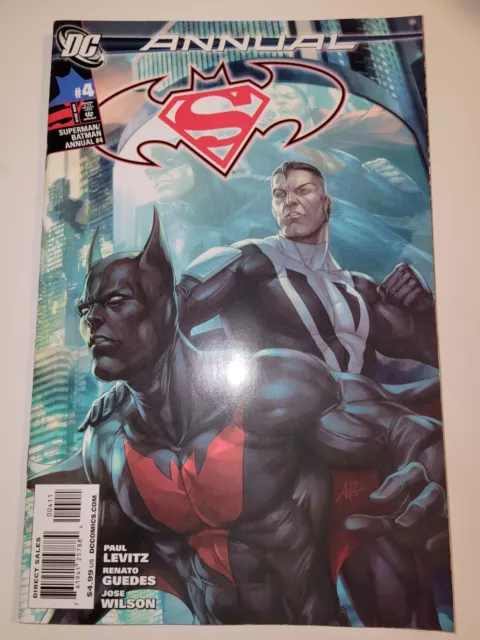 Superman Batman Annual 4 1St Appearance Batman Beyond In Dcu Artgerm Cover 2010