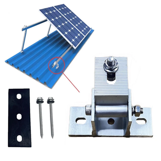 SOLAR MODULE BRACKET Pv Adjustable Flat Roof Mounting NEW Sale Assembly ...