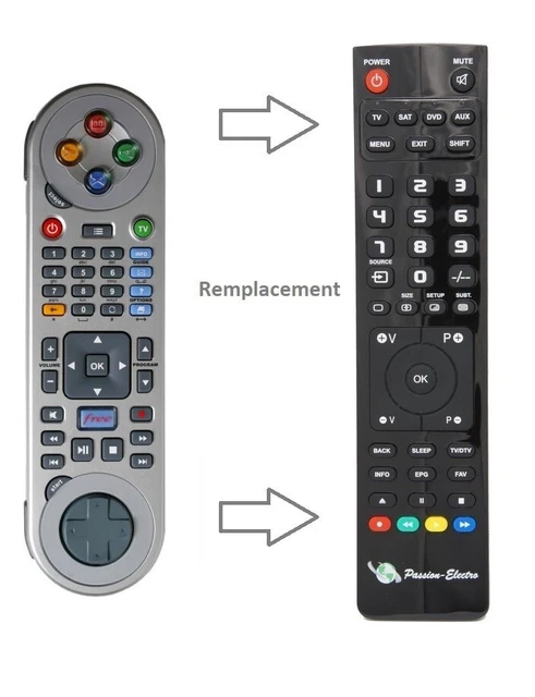 Télécommande Officielle FREE Pour Freebox V5 - Télécommande Boîtier TV Originale - Occasion Fonctionnelle