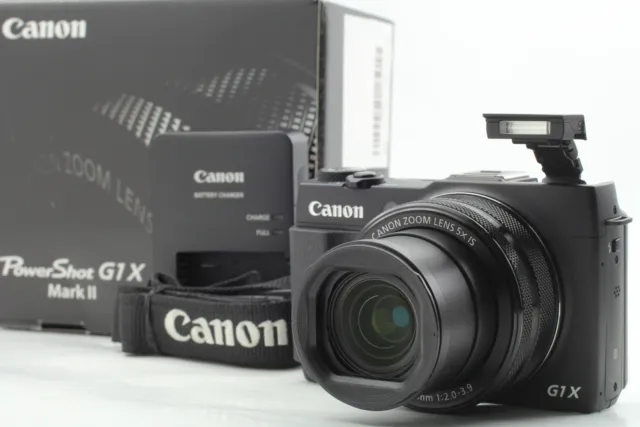 [N MINT+3 in Box] Canon PowerShot G1 X Mark II 13.1MP Digital Camera From JAPAN