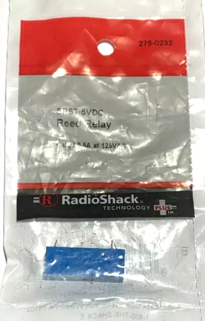 RadioShack SPST 5VDC Reed Relay 275-0232