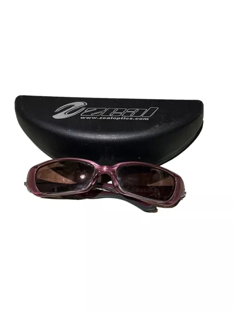 Zeal Optics Sunglasses Polarized Juice Geo Pink Wrap Around Frames J1pVV Lenses