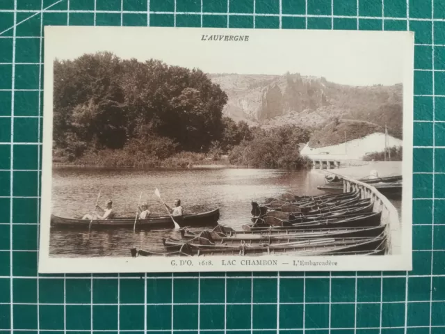 179 CPA Antique - Lake Chambon - Embarcadère Canoes - Animated - Circa 1920