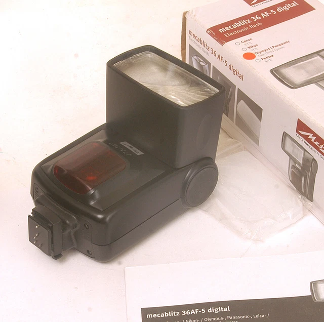 Metz Mecablitz 36AF-5 Digital Flash for Olympus 4/3 - Mint in Box 2