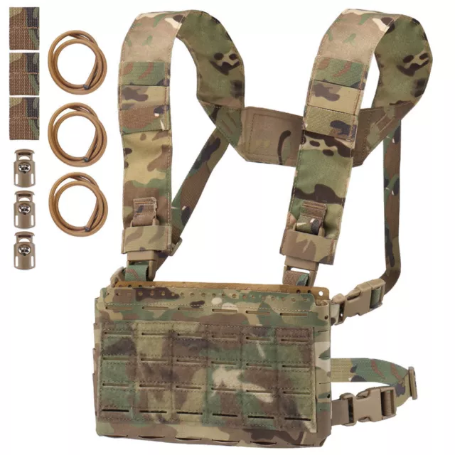 MOLLE MK5 Chest Rig SS MKV Micro Fight Chassis Placard Hook Loop Airsoft