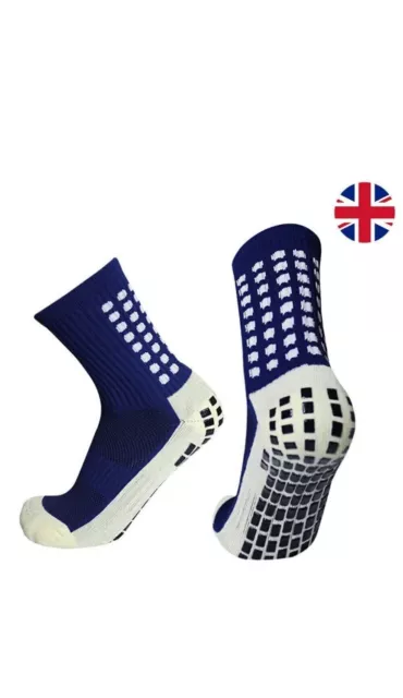 Athletic Football Socks Anti Slip Grip Sports Soccer Socks Non Slip UK