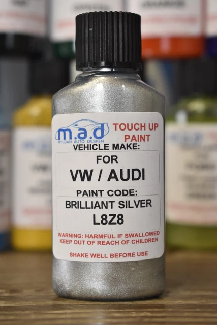 AUDI L8AU TITANIUM GREY WHEEL TOUCH UP PAINT KIT 30ML RS4 RS5 TTRS A3