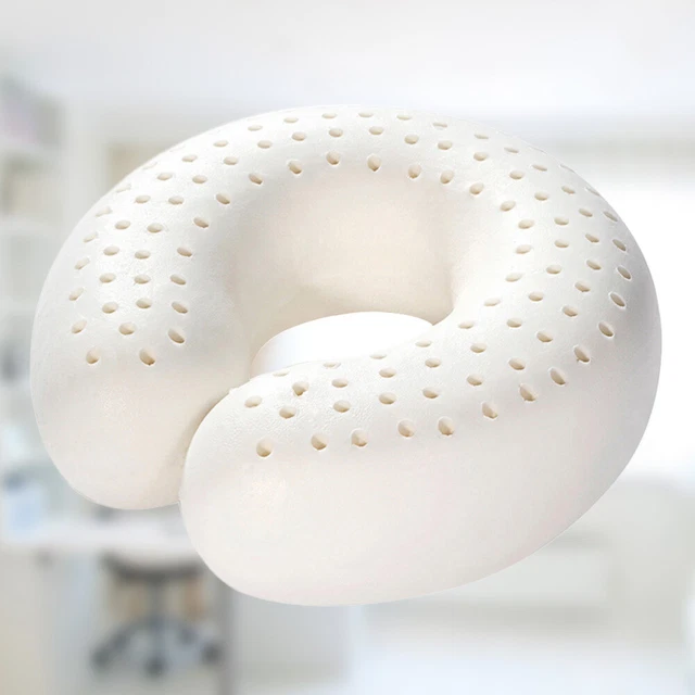 Neck Pillow White Travel Pillow U Shape Neck Pillows Natural Latex Neck Pillow