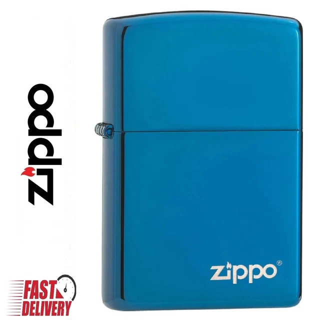 Zippo Lighter SAPPHIRE 20446ZL with ZIPPO® Logo Windproof Made In USA Genuine