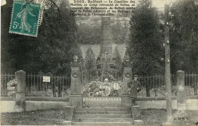 CPA - Belfort - le Cimetière des Mobiles