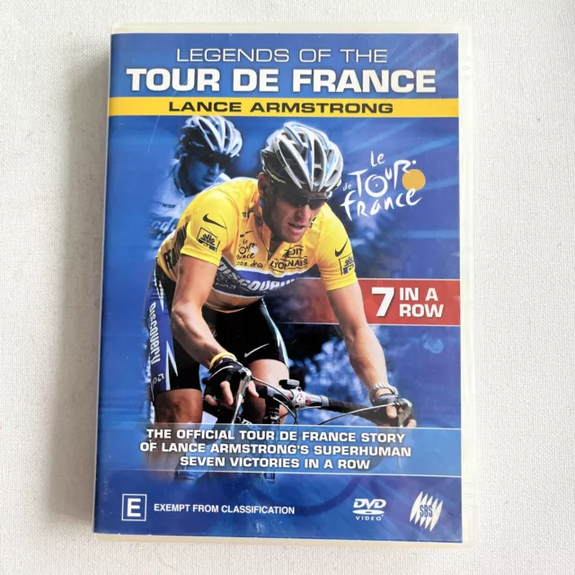 Legends of The Tour De France LANCE ARMSTRONG DVD Region 4 PAL Great Condition