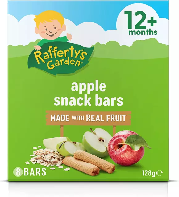 Rafferty'S Garden Apple Fruit Snack Bars for Babies 128 G (Case of 6)