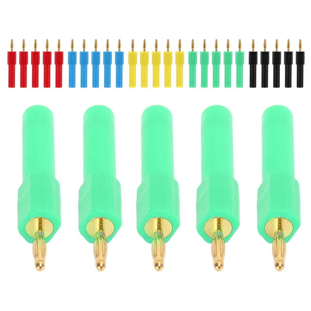 Prise banane - VBESTLIFE - 4mm - Rouge - Alliage de zinc - 10 pièces