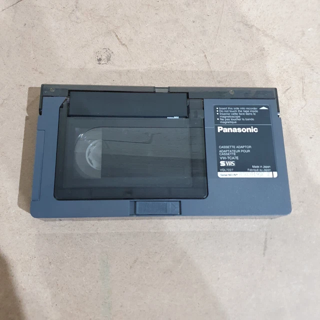 PANASONIC VWTCA7E GREY SVHS VHSC to VHS Motorized Video Cassette