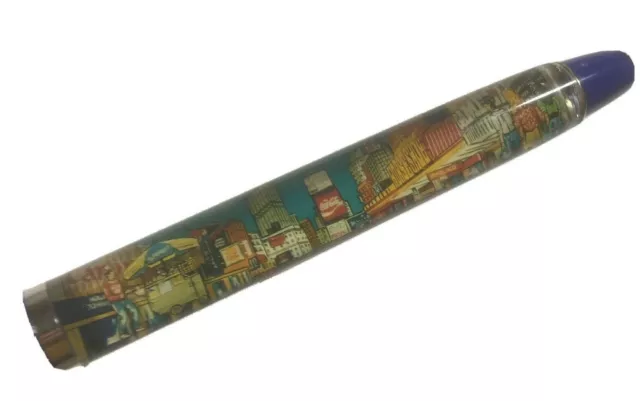 Made Pen Floaty Denmark New York City Street Scene Vtg  Ballpoint Float Floating