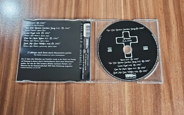 Böhse Onkelz Nur Die Besten Sterben Jung Text BÖHSE ONKELZ - Nur die besten sterben jung (1991) Maxi Musik CD