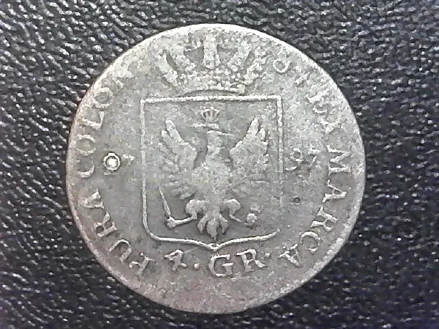 1797 German States Prussia 4 Groschen Silver Coin