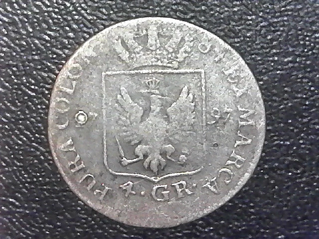 1797 German States Prussia 4 Groschen Silver Coin