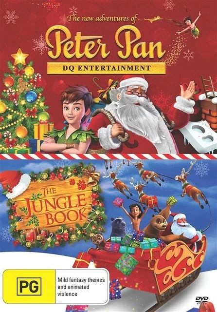 Peter Pan + Jungle Book Christmas specials DVD - Brand new sealed Region 4