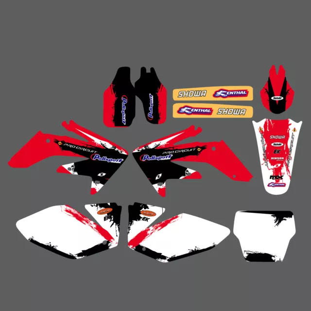 Backgrounds Decals Graphics Sticker Kit For Honda CRF250R CRF 250R 2004-2005