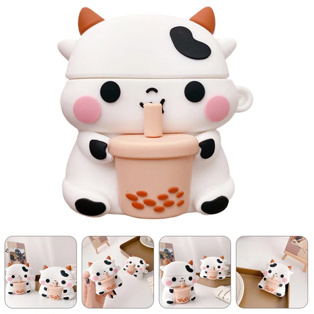 Earphone Box Apple Earphone Case Ear Plugs Silicone The Cow