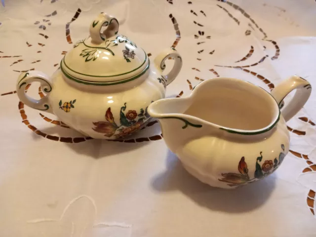 Zuckerdose und Milchkännchen Villeroy & Boch Alt Straßburg 