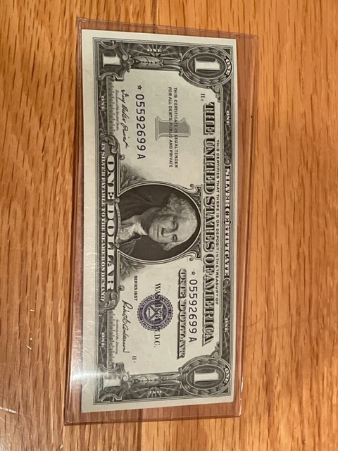 One Dollar 1957 Silver Certificate Star Note UNCIRCULATED CONDITION