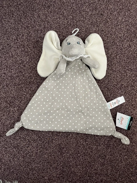 GEORGE GREY DUMBO Comforter Soft Toy Disney Baby Blankie Doudou Asda New Bnwt 15.90 PicClick UK