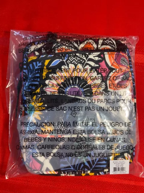 VERA BRADLEY Kauai Floral Iconic RFID Mini Hipster Crossbody Purse Bag NEW NWT