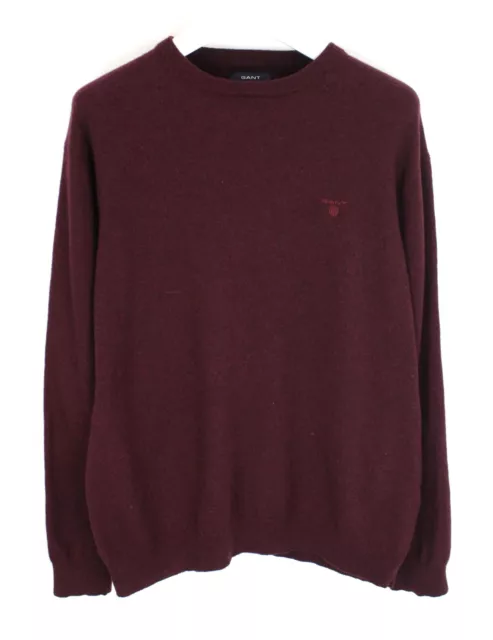 Gant Maglione Uomo ~ XL Maglione Lambswool Girocollo a Maglia