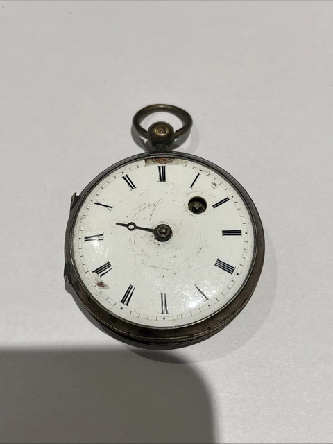 Montre De Poche Argent Birmingham 1840 - Mécanique, Occasion Très Bon état
