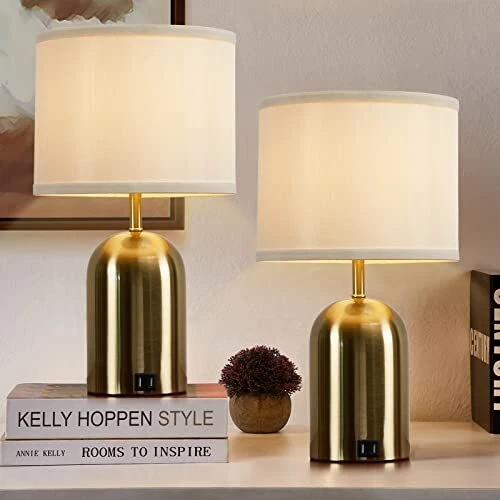 GyroVu Touch Control Table Lamps Set of 2 Bedside Table Lamps for Bedrooms Se...